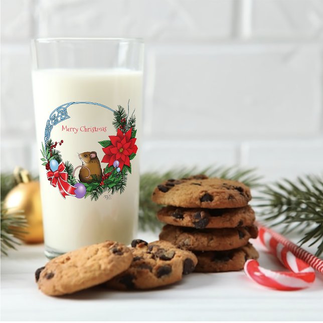Verre Wreath de la souris de Noël (Créateur téléchargé)