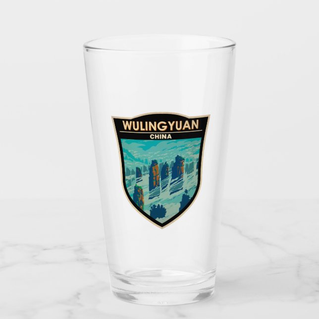 Verre Wulingyuan zone Pittoresque Chine Voyage Art Vinta (Devant)