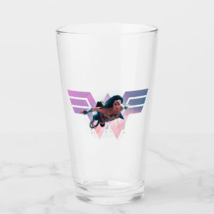 Verre WW84 Wonder Woman Flying Lo Fi Pastel Graphic