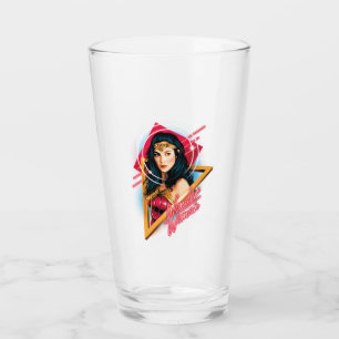 Verre WW84   Wonder Woman Insigne de personnage Rétrowav