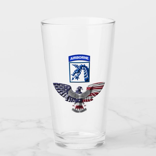 Verre XVIII Aigle du Corps aéroporté (Devant)