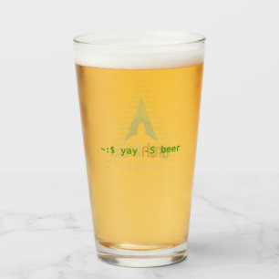 Verre ~:$ yay -S bière (Logo officiel avec extraction)