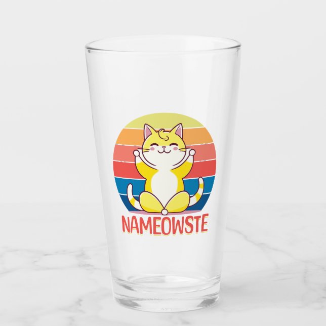 Verre Yoga cat (Devant)