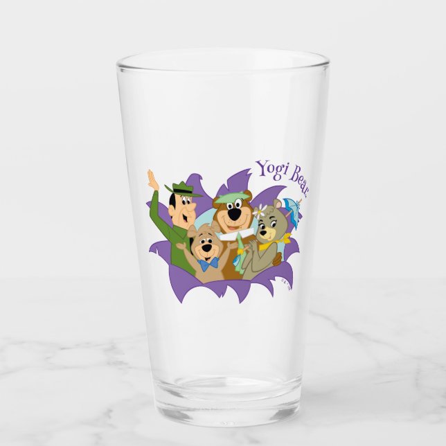 Verre Yogi Ours et amis Surprise (Devant)
