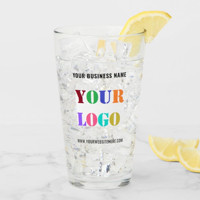 Verre Your Business Promotional Branded Glass Example (Dos glace)