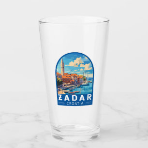 Verre Zadar Croatie Emblem d'art de voyage