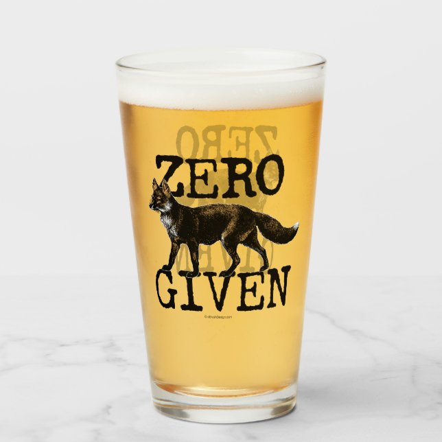 Verre Zéro (Fox) donné (Devant (rempli))