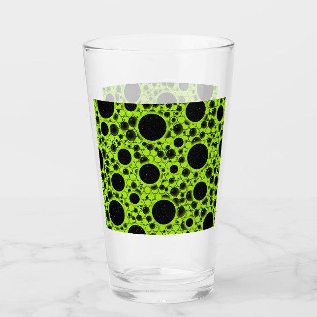 Verre Zones de bulles spatiales - Chaux (Devant)