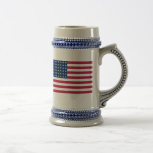 Verres à bière drapeaux USA, mugs et chopes USA