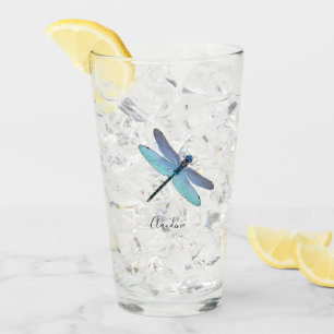 Verres à bière pinte Pretty Blue Dragonfly Drink B