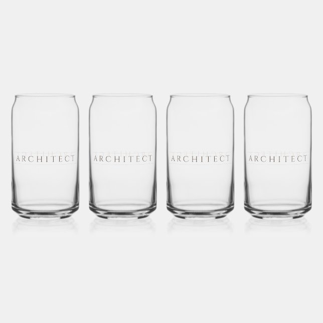 Verres à boire ARCHITECT 16 oz (4) / Sepia (Recto)