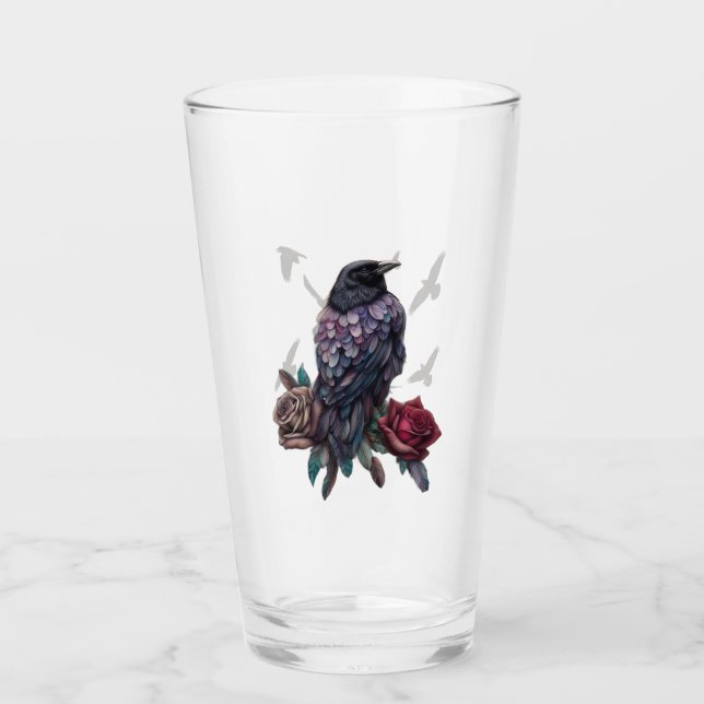 Verres à boire Corbeaux ou Verre à Bière (Devant)