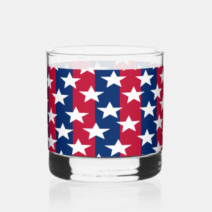Verres à boire étoilés rouge blanc bleu patriotiqu