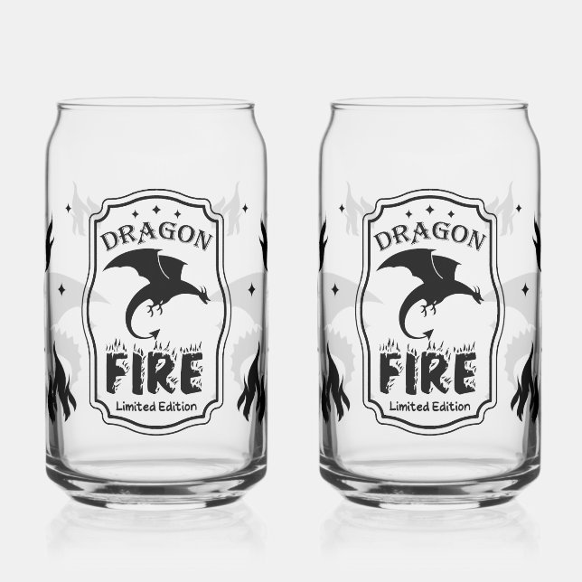 Verres à boire Fantasy Gothique Dragons Volants No (Gauche)