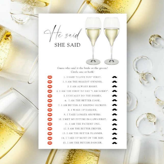 Verres à champagne - Il a dit qu'elle a dit à la b (Créateur téléchargé)