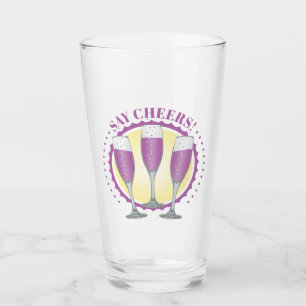 Verres à champagne violet Mimosa