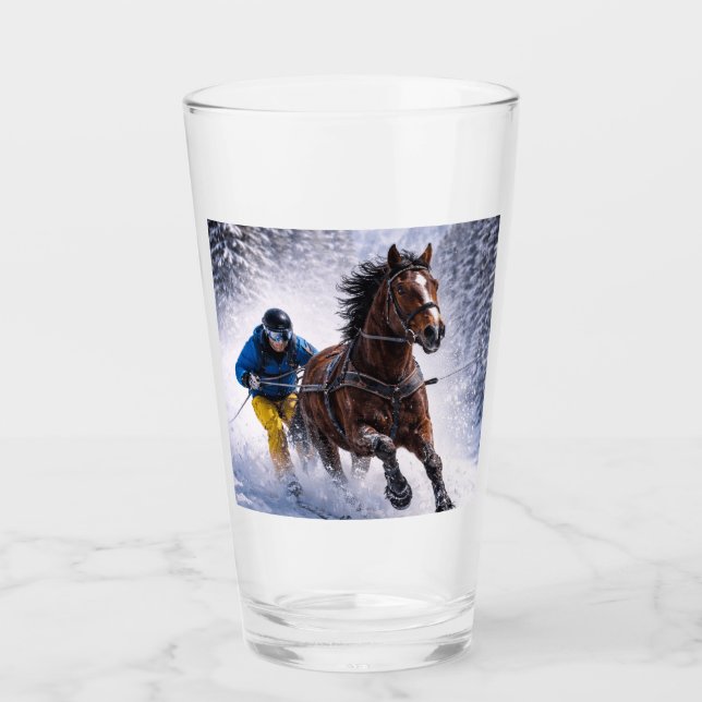 Verres à eau pour cheval d'hiver (Devant)