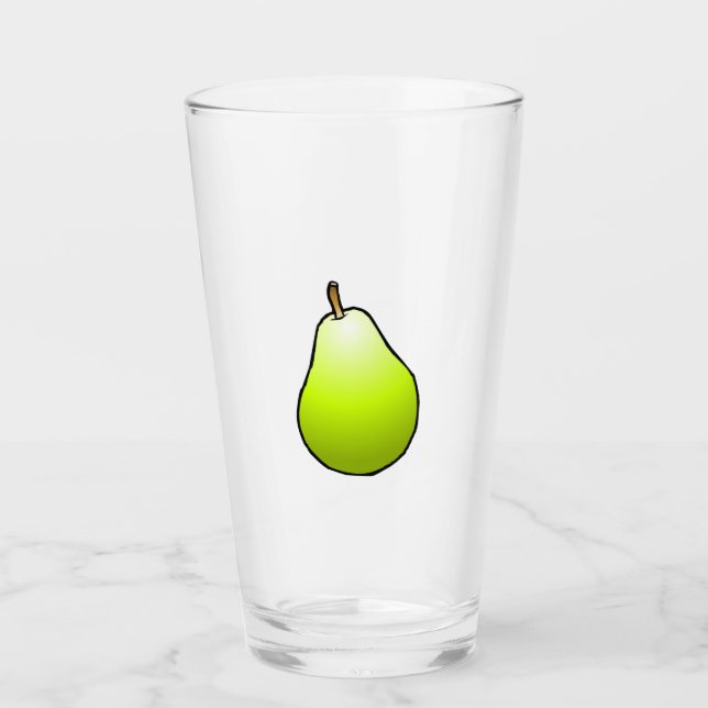 Verres à pied en forme de poire (Devant)