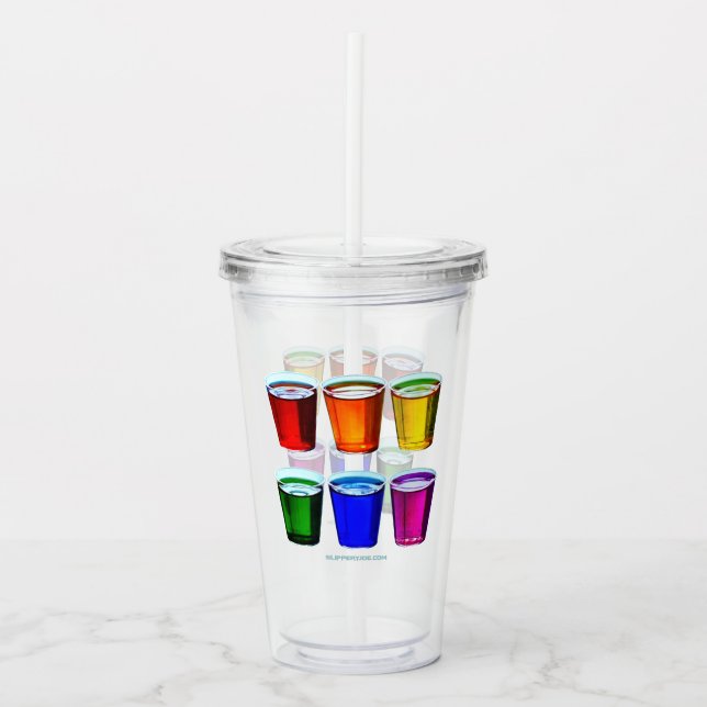 Verres à shot de SlipperyJoe's six tasses disposée (Devant)