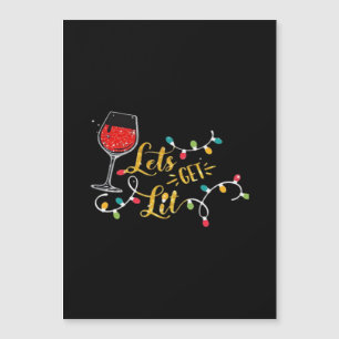 Verres à vin Allumons la fête Lumières de Noël Boi