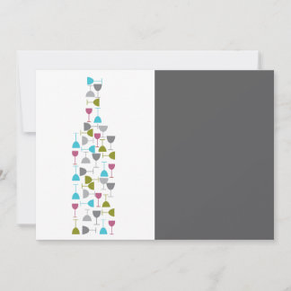 Verres à vin façonnés en forme de bouteille