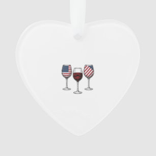 Verres à vin patriotiques dessin de t-shirt vector