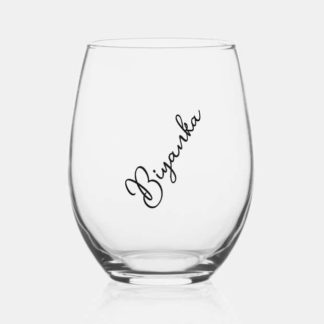 Verres à vin personnalisés (Recto)