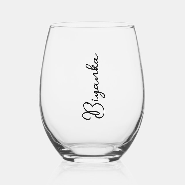 Verres à vin personnalisés (Recto)