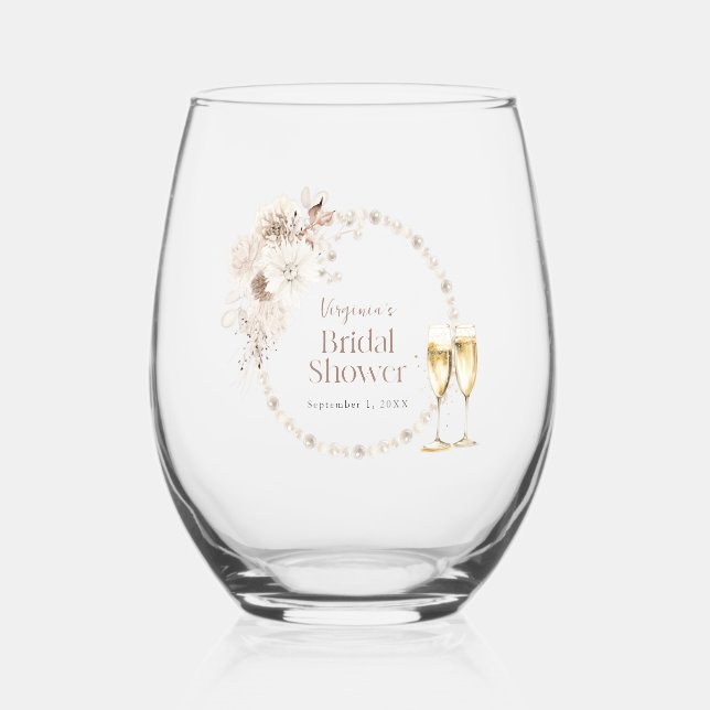 Verres à vin Prosecco Perles (Recto)