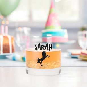 VERRES À WHISKEY PERSONNALISÉS LICORNE EN VERRE