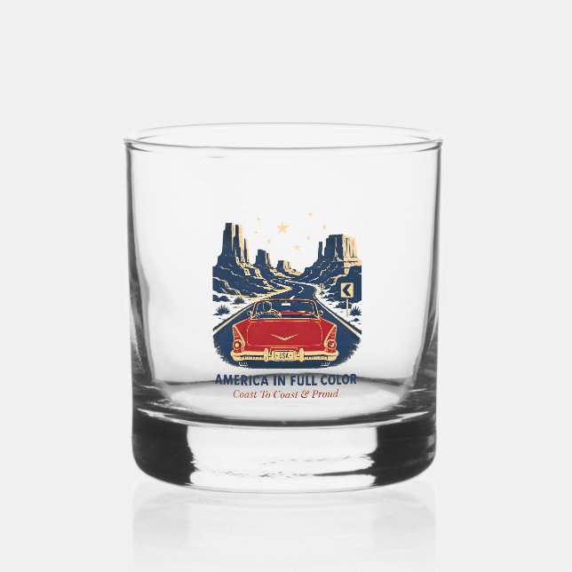 Verres à Whisky America en Couleurs (Verso)
