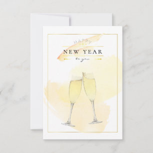 Verres de Champagne de couleur d'eau élégante Nouv