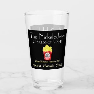 Verres de comptoir de concession de cinéma maison
