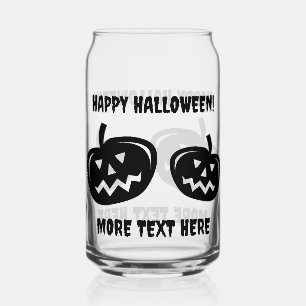Verres de fête d'Halloween avec des têtes de citro