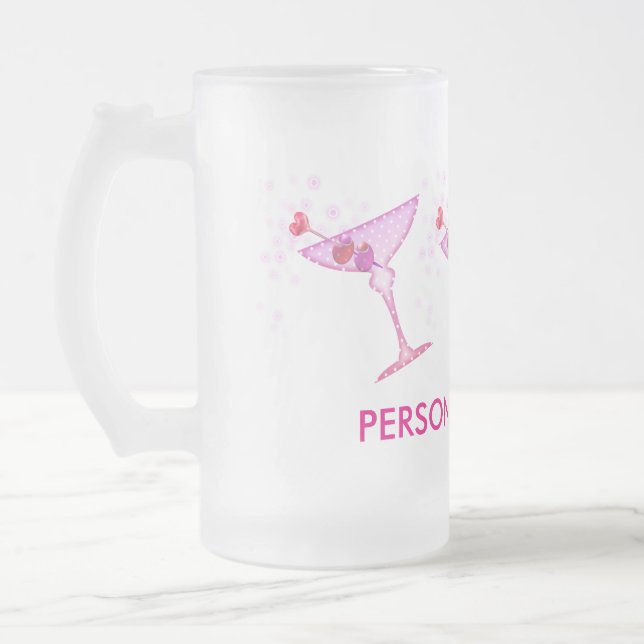 VERRES DÉCORÉS, MUGS - PINK MARTINI (Gauche)