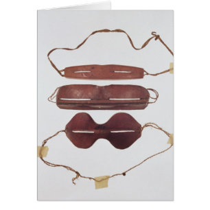 Verres du soleil/neige d'Inuit '