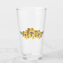 Verres élégants de tournesol