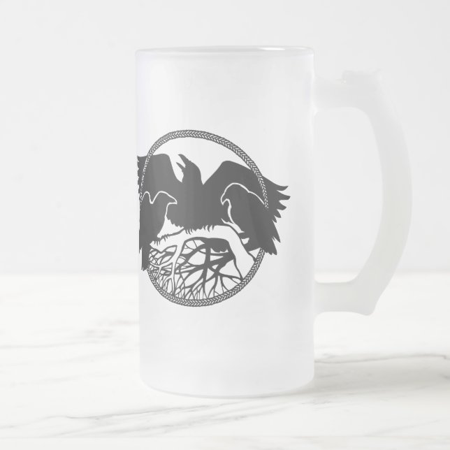 Verres sauvages de Raven de tasse de bière (Droit)