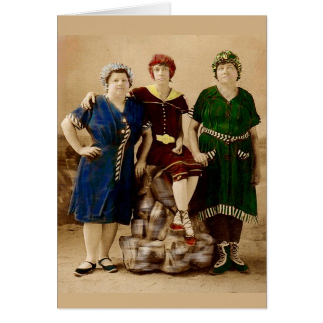 vers 1910 Atlantic City beautés de bain RPPC (Devant)