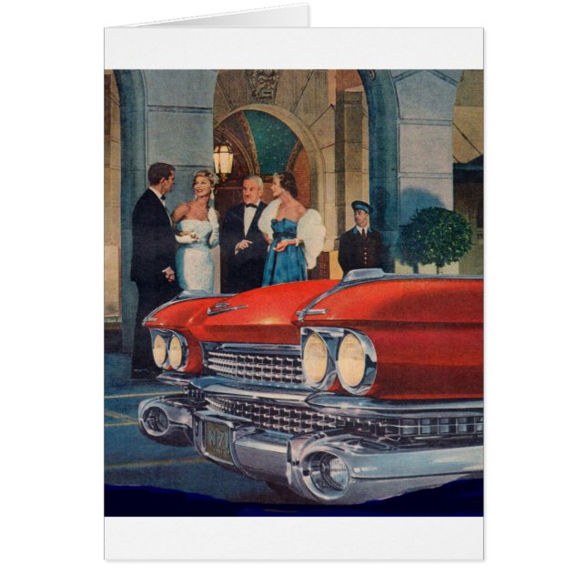 vers 1960 calandre cadillac rouge (Devant)