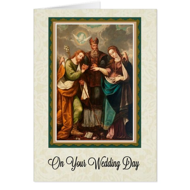Vers catholique de la carte de mariage w/scripture (Devant)
