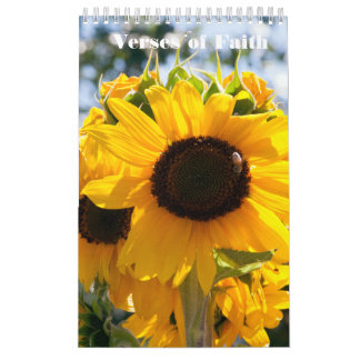 Vers de calendrier de photographie de foi