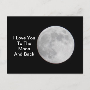 Vers la carte postale Lune et arrière