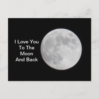 Vers la carte postale Lune et arrière