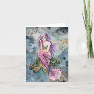 Vers Le Bas Dans Atlantis - Carte Nota Vierge