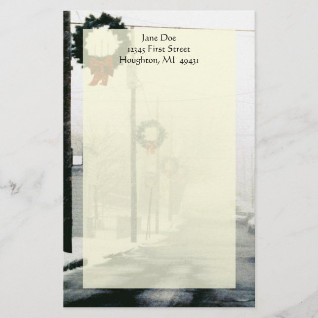 Vers le haut de la papeterie du nord de neige de (Devant)