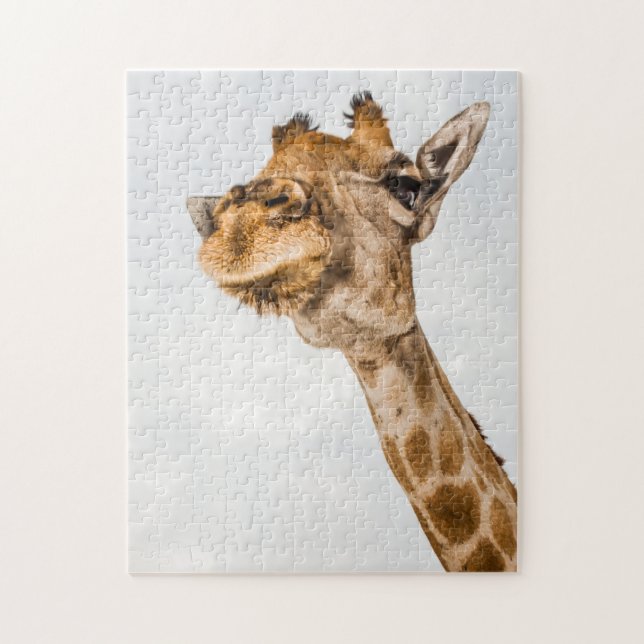 Vers le haut Portrait d'un puzzle Giraffe (Vertical)