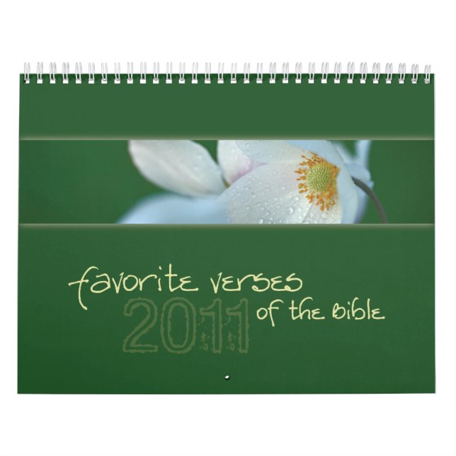 Vers préférés du calendrier 2011 de bible (Protection)
