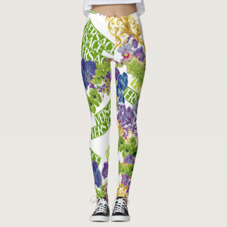 Versace Floral Color Collection Leggings motifs