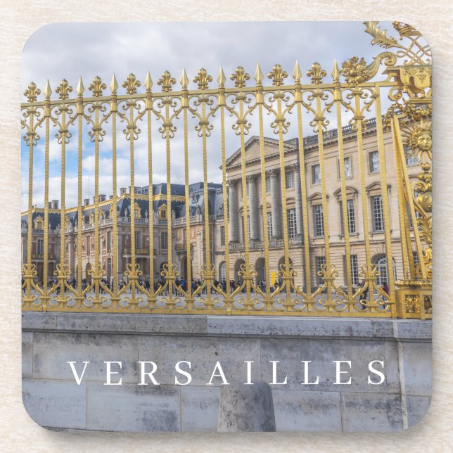 Versailles Château vue dessous de verre (Devant)